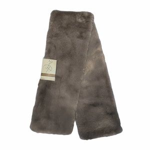 Louisa Perini Faux Fur Grey Scarf